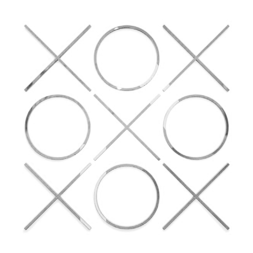X & O Silver Set